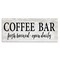 Stupell Industries Coffee Bar Open Sign Rustic Grain Pattern Canvas Design By Lettered and Lined